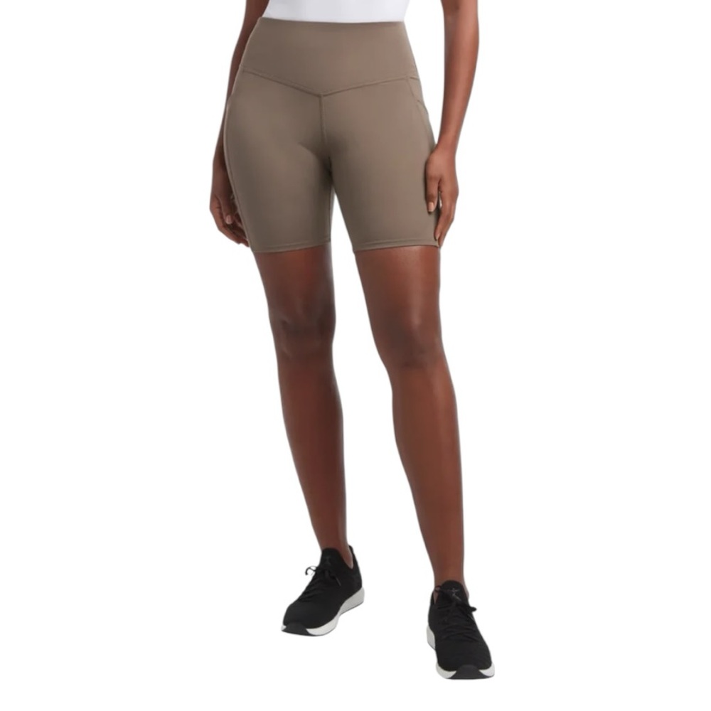 Danskin High Rise Bike Shorts Women’s Small Athletic Workout Fitness Pockets - Picture 2 of 13